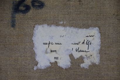 null Pierre BELLON (1930-2009).

Vache et charrue.

Huile sur toile, signée en bas...