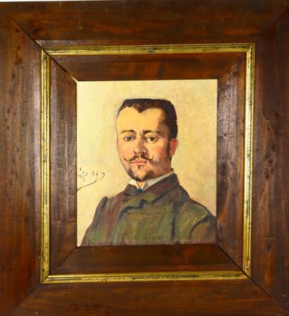 null Jean Clément CYR DEGUERGUE (1863-1935)

Portrait d'homme.

Huile sur toile signée...