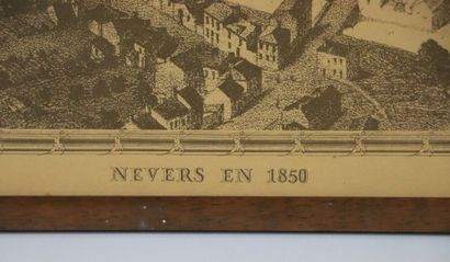 null Nevers en 1850 et Nevers en 1566. 

Paire de retirages, d'après les collections...