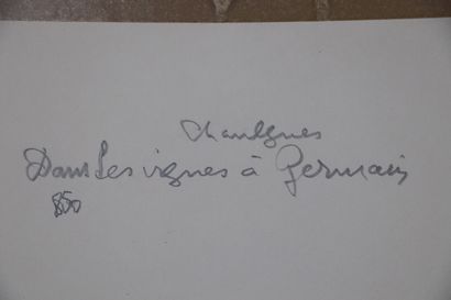 null Jean KORDE (1921-2018).

Le château dans les vignes.

Gouache, signée en bas...