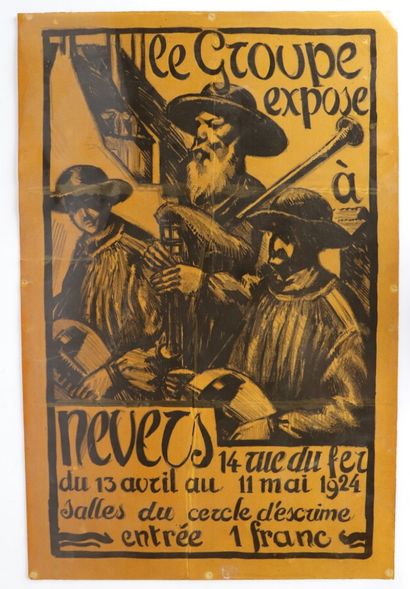 null Fernand CHALANDRE (1879-1924).

Affiche pour le Groupe, Nevers, 1924.

H_65...