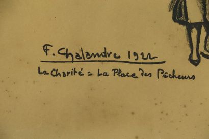 null Fernand CHALANDRE (1879-1924).

La Charité sur Loire, place des pêcheurs.

Gravure...