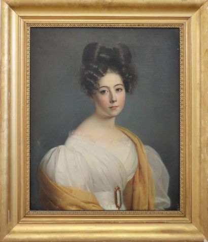 null Ecole française du XIXème siècle.

Portrait de femme.

Huile sur toile.

H_73...