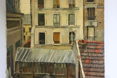 null Ecole française du XXème siècle.

Paris, les toits.

Huile sur toile.

H_100...