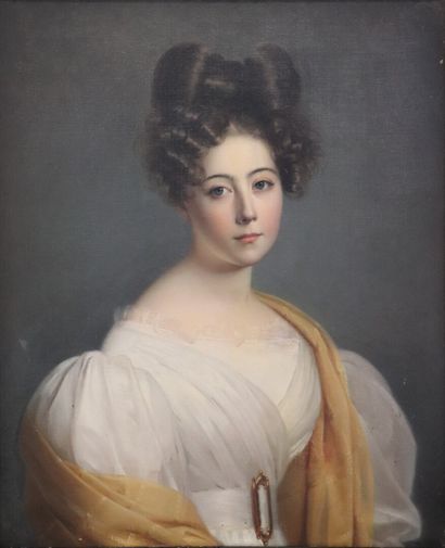 null Ecole française du XIXème siècle.

Portrait de femme.

Huile sur toile.

H_73...