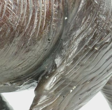 null Sculpture en bronze figurant un éléphant barrissant.

H_42 cm L_25 cm P_60 ...