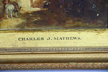 null Charles James MATHEWS (1803-1878).

Ruelle en Italie.

Huile sur carton.

Porte...