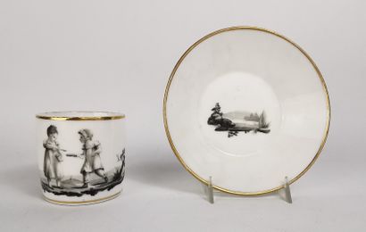 null PARIS, manufacture de DAGOTY et E. HONORE (1810-1819).

Tasse et sa sous-tasse...