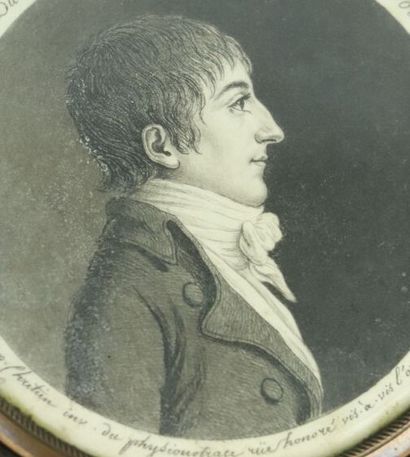 null Ecole française du début du XIXème siècle., Fournier.

Portrait de Louis Dubois,...