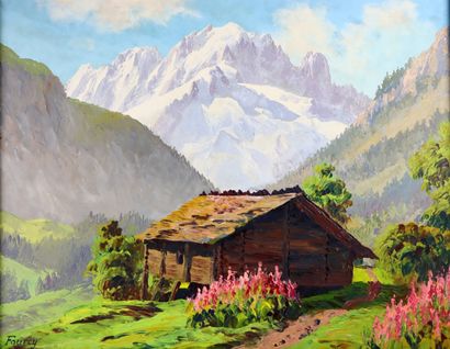 null Jacques FOURCY (1906-1990).

L'aiguille verte et Vallorcine, Chamonix.

Huile...