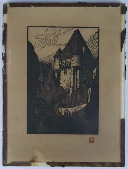 null Fernand CHALANDRE (1879-1924).

Nevers, the Porte du Croux, 1923.

Engraved...