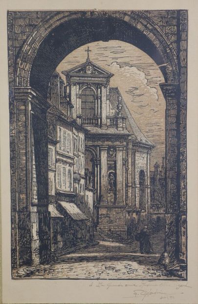 null Fernand CHALANDRE (1879-1924).

Nevers, the church of Saint Pierre seen from...