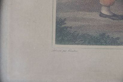 null Ecole anglaise du XIXème siècle.

Deux gravures en couleurs : 

les friands...