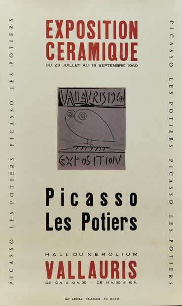 null Pablo PICASSO (1881-1973), d'après.

Réunion de trois affiches d'exposition...