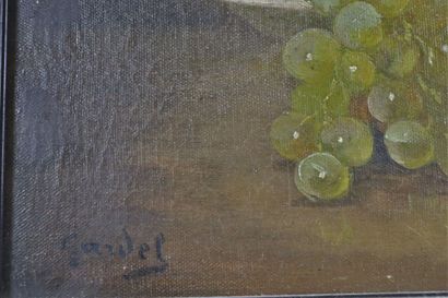 null Jean-Baptiste GARDEL (1818-1874).

Nature morte aux fruits.

Huile sur toile,...