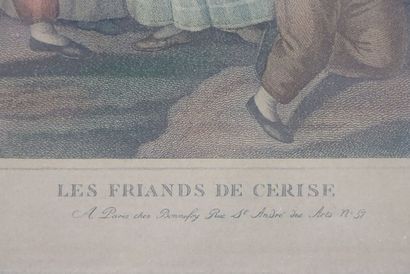 null Ecole anglaise du XIXème siècle.

Deux gravures en couleurs : 

les friands...