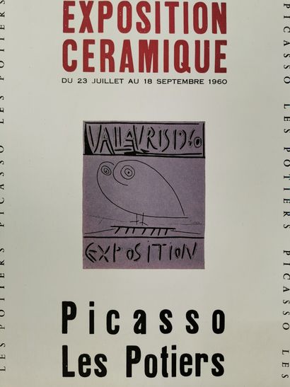 null Pablo PICASSO (1881-1973), d'après.

Réunion de trois affiches d'exposition...