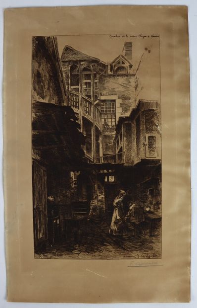 null Fernand CHALANDRE (1879-1924)

L'escalier de la mère Oleyer à Nevers.

Eau forte...