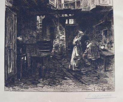 null Fernand CHALANDRE (1879-1924)

The stairs of the Oleyer mother in Nevers.

Etching...