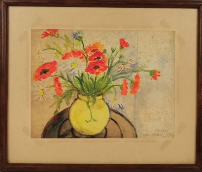 null Louise PEPERSACK (1889-1986);

Nature morte au bouquet de fleurs. 

Aquarelle...