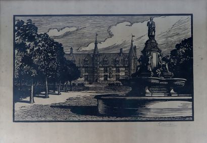 null Fernand CHALANDRE (1879-1924).

Nevers, Palais des Ducs et fontaine de la Place...