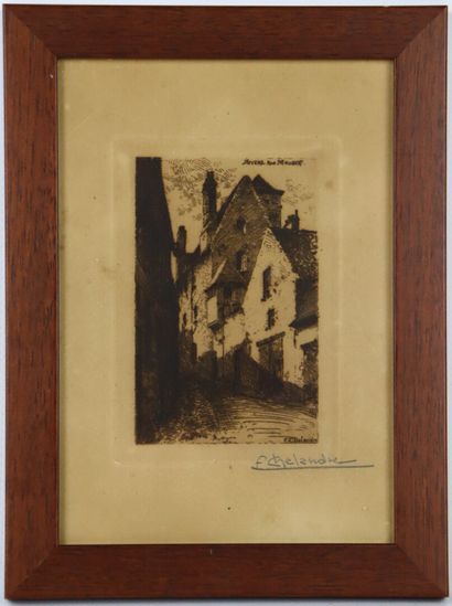 null Fernand CHALANDRE (1879-1924).

Nevers, Maubert Street, 1907.

Etching.

Titled...