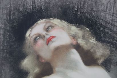 null Yves DIEY (1892-1984).

Femme nue drapée.

Aquatinte.

H_67,5 cm L_46 cm