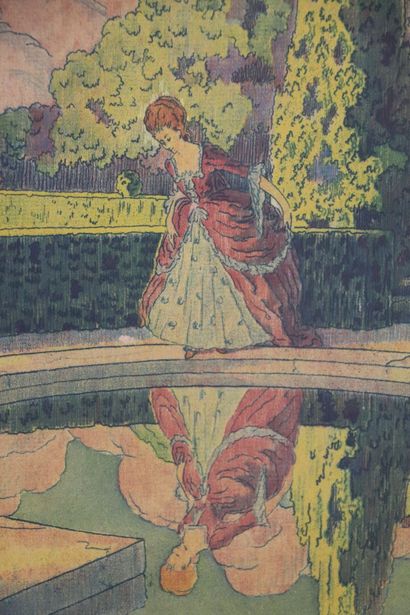 null Joseph-Emile BEGULE (1880-1974).

Femme se mirant dans un point d'eau.

Aquatinte,...