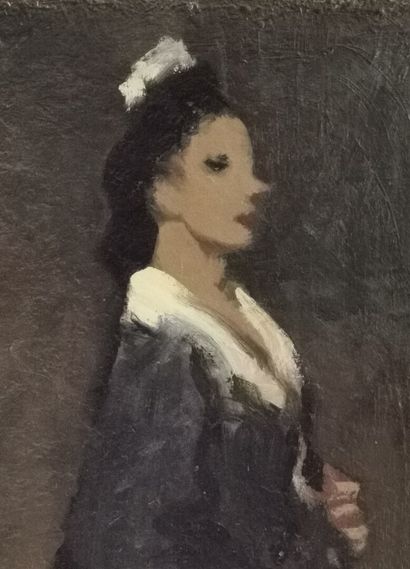null Marcel FÉGUIDE (1890-1968)

Portrait de femme de profil.

Huile sur panneau,...