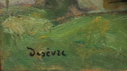 null Maurice DESEVRE (1887-1937).

Paysage du Morvan.

Huile sur panneau, signée...