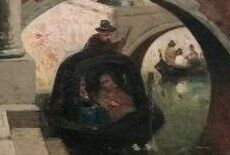 null Germain Fabius BREST (1823-1900). 

Canal à Venise.

Huile sur toile, signée...