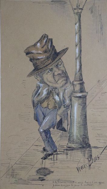 null Rodolphe TOPFFER (1799-1846), attribué à.

Vieux Bois.

Deux dessins à l'encre,...