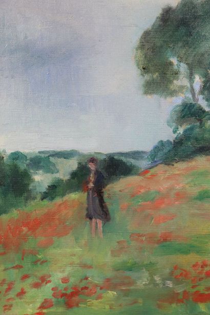 null Henri OTTMANN (1877-1927)

Jeune femme dans un champ de coquelicots.

Huile...