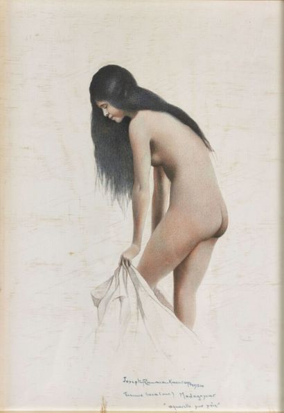 null Joseph RAMAMANKAMONGJY (école malgache, 1898-1984).

Femmes hora.

Paire d'aquarelles...