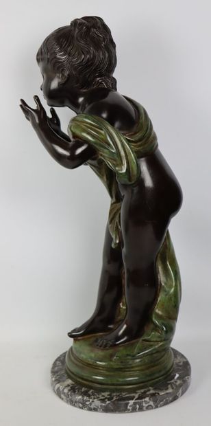 null MOREAU, according to.

Young girl getting out of the bath.

Sculpture in bronze...