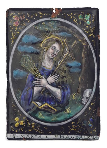 null LIMOGES, JACQUES II LAUDIN (C.1665-1729).

Sainte Marie Madeleine.

Plaque en...