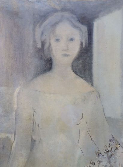 null Ernest RISSE (1921-2003).

Femme au bouquet.

Huile sur toile signée en bas...