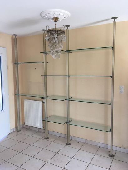 null Work from the 1970s-1980s.

Modular bookcase with floor and ceiling fixation....