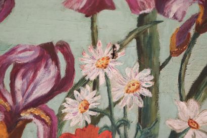 null French school of the 1930s.

Bouquet of flowers.

Oil on canvas.

H_73 cm L_55...