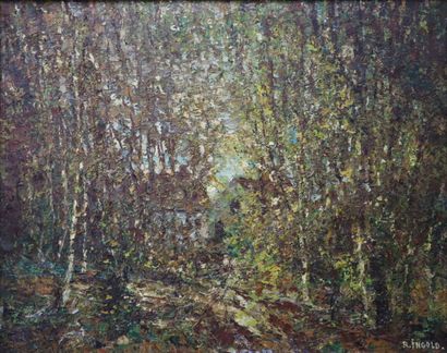 null Alfred INGOLD (1895-1972).

A wooded area.

Oil on canvas, signed lower right.

H_65,5...