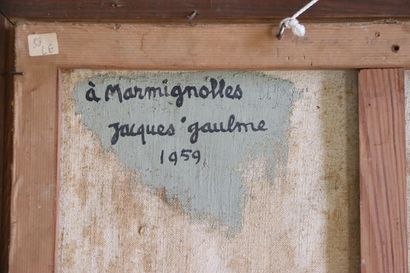 null Jacques GAULME (1915-1998).

A Marignolles, 1959.

Huile sur toile, signée en...