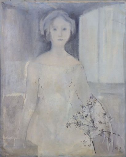 null Ernest RISSE (1921-2003).

Woman with a bouquet.

Oil on canvas signed lower...