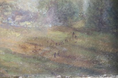 null Alexis DEMARLE (1872-?).

La charrette près des vignes.

Huile sur toile, signée...