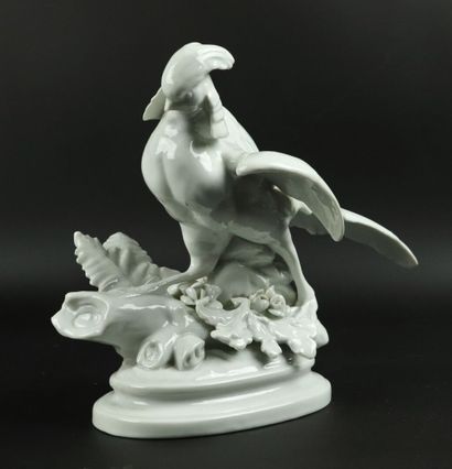 null NAPLES, CAPODIMONTE.

Gilded pheasant in white enamelled porcelain.

H_19 cm...