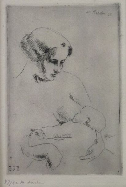 null Maurice ASSELIN (1882-1947).

Maternity.

Print, signed in the plate and dated...