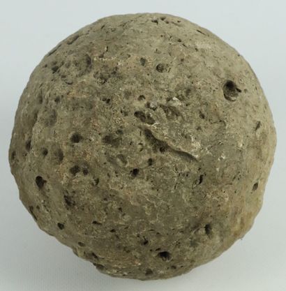 null Cannonball in stone.

D_15 cm