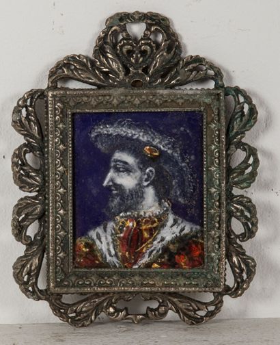 null The king Henri IV.

Miniature in enamel on copper, with blue background.

H_5,3...