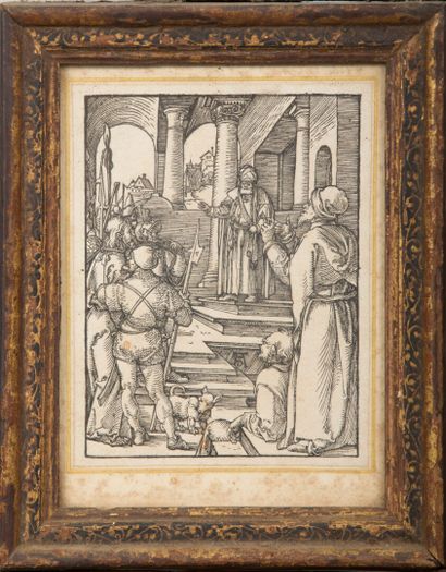 null Albrecht DÜRER (1471-1528), after.

Christ before Pilate.

Pilate washing his...