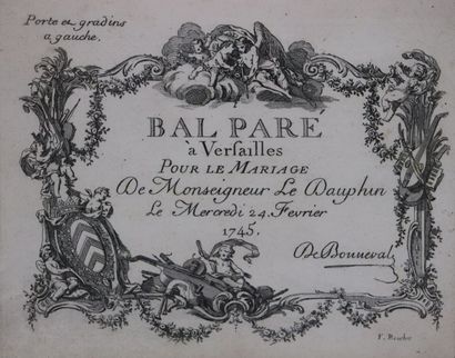 null MARIAGE DU DAUPHIN DE FRANCE.

Invitation au Bal Paré, donné à Versailles à...