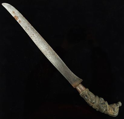 null INDONESIA.

Kriss in carved wood and iron.

Straight blade.

19th century.

L_46,7...